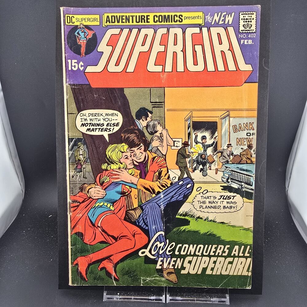 Adventure Comics #402 (1971 DC) VG- 3.0 Supergirl Centerfold Calendar INTACT